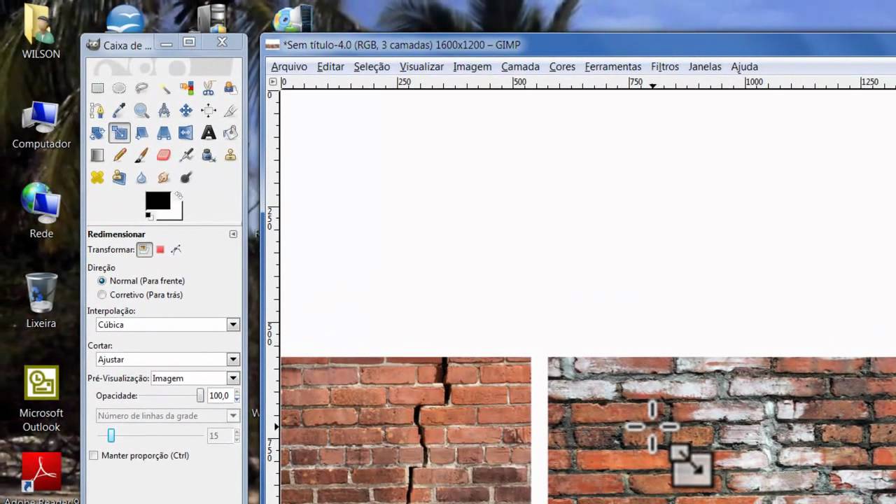 GIMP Tutorial 023 - FERRAMENTAS DE PERSPECTIVA E DE INCLINAR.mp4 - YouTube
