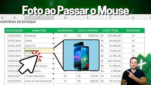 Mostrar Foto na Célula ao Passar o Mouse no Excel | Tabela Interativa com Imagem