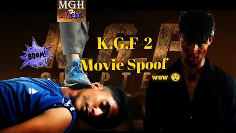 K.G.F-2 Movie Spoof| Best Scene In Kfg-2 Movie|Action scene 😲 | Real Actor Yash as Gulzar