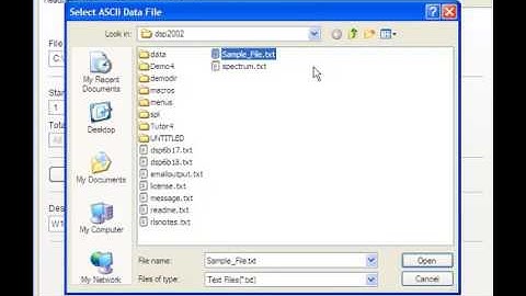 Read ASCII File Into DADiSP