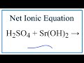 Net Ionic Equations and Reactions