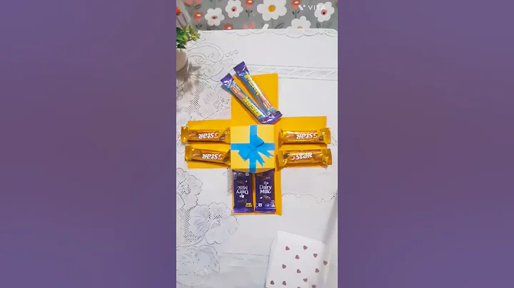 #Chocolate Explosion Box Gift Idea 💝 # Surprise Gift Box for Birthday 🎉 # DIY Explosion Box" #short