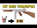 Adaptation dun kit bois thompson m1a1 king arms sur une cyma  cybergun