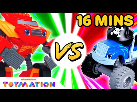 Robot Blaze vs. Pirate Crusher! | Blaze and the Monster Machines Toys | Toymation