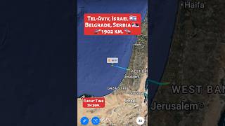 Tel-Aviv, Israel To Belgrade, Serbia Flight Route 6H797