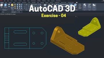 AutoCAD 3D Practice Tutorial - 04 | Step-by-Step 3D Modeling for Beginners