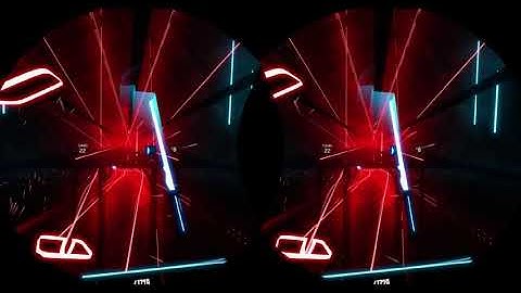 Beat Saber - Balearic Pumping on Easy First Time - Headset 3D Cardboard 60fps No Commentary