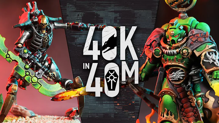 Space Marines vs Necrons - 40k in 40m Our Brand new Salamanders army! | Warhammer 40k Battle