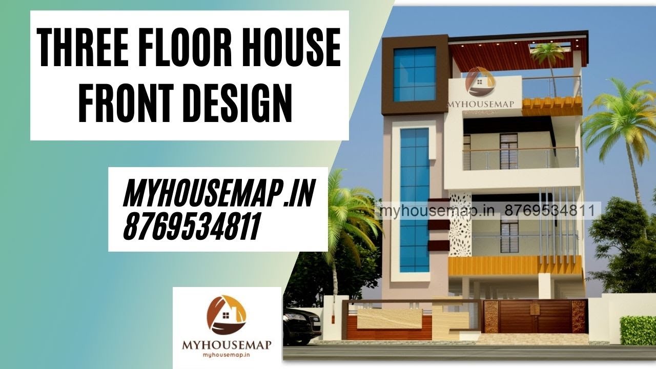 Front Elevation Design For 3 Floor