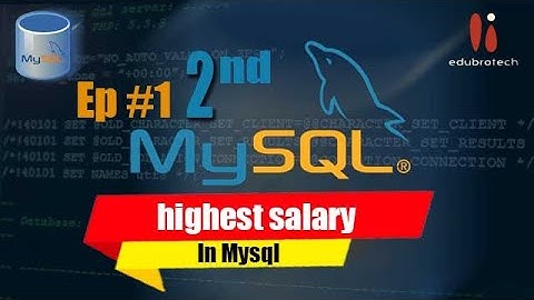 Episode #1: MySQL Interview Question – Second Highest Salary from Employee Table | Hindi