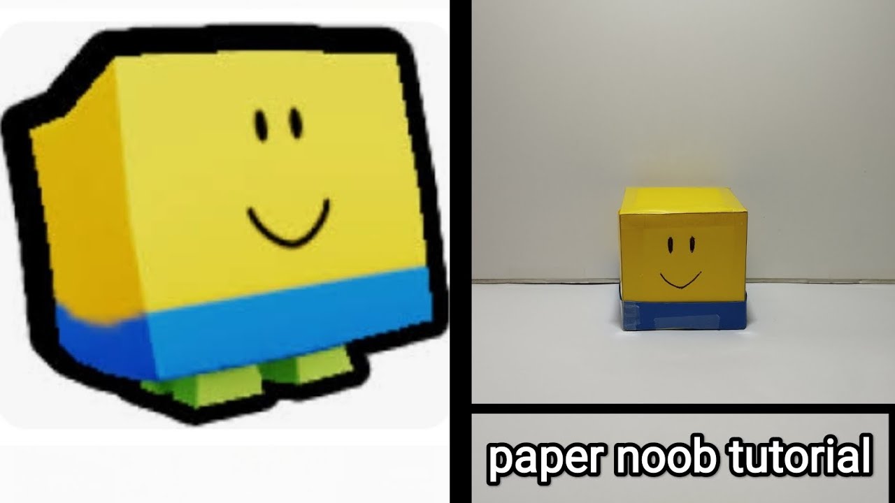 How to Make Paper Roblox Noob 