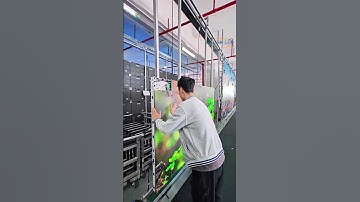 An indoor LED screen module installation. #ledvideowall #eagerled #shorts