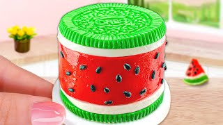 🍉Oreo Cocomelon Cake Decoration 🍉 l Fresh Miniature Watermelon Fondant Cake Ideas | Min Cakes