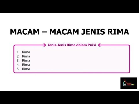 Macam - Macam Jenis Rima dalam Puisi - YouTube