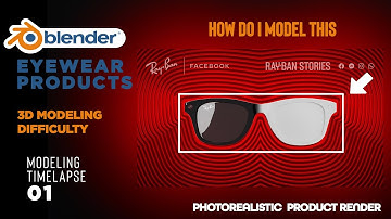 How to Model Ray Ban Stories in Blender (Blender Project Timelapse)