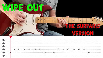WIPE OUT - Guitar lesson with tabs - The Surfaris