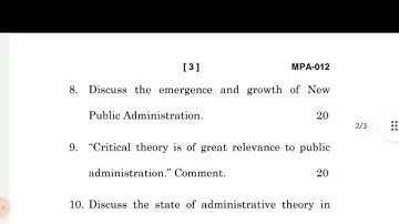 MPA-12 previous year question paper|| Session December,2021@rzlearning7787 #ignou