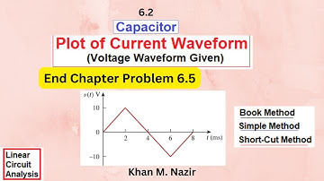 Capacitor Voltage & Current Plot || End Chapter Problem  6.5 (English)