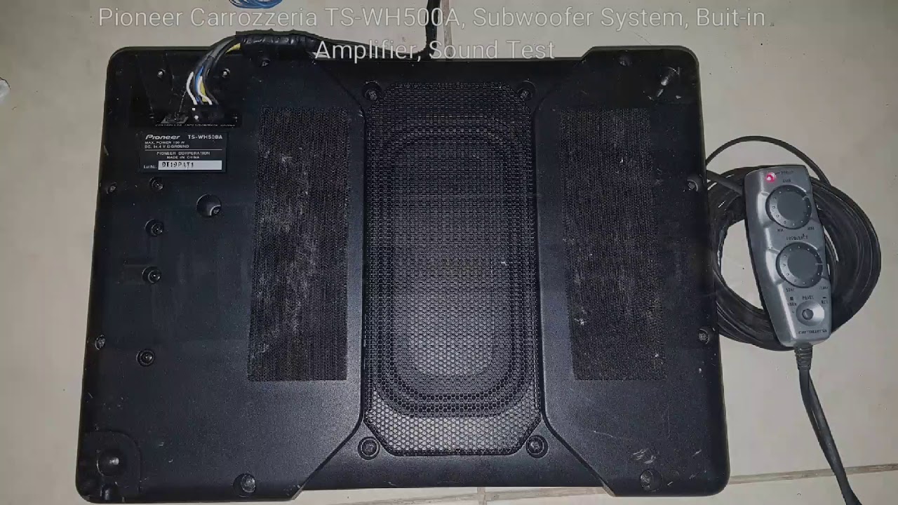 ⭐︎hon⭐︎carrozzeria TS-WH500A Pioneer TS-WH500A Compact powered 8-1/4