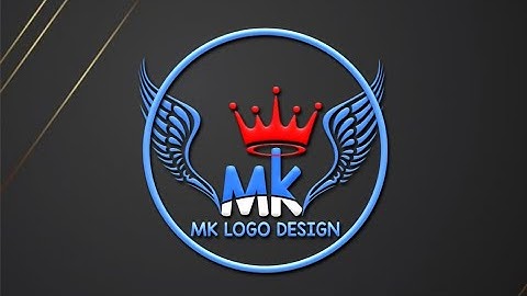 MK professional logo design pixellab | MK Logo kese banaye