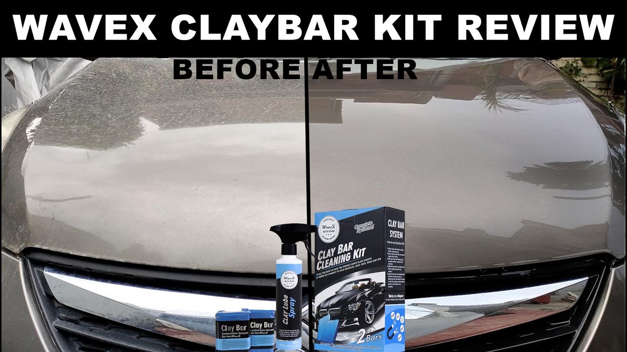 car detailing using clay bar - for removing stubborn dirt from car / wavex claybar  kit 