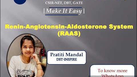 |Renin-Angiotensin-Aldosterone System (RAAS)|Human Physiology|CSIR-NET, DBT, GATE, JAM, NEET|