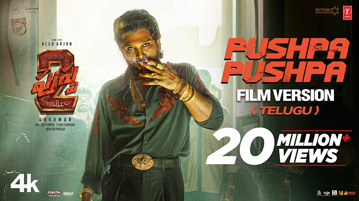 PUSHPA PUSHPA Telugu Film Version - Pushpa 2 The Rule | Allu Arjun | Sukumar | DSP