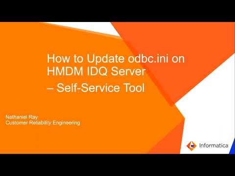 How to Update odbc.ini on HMDM IDQ Server — Self-Service tool