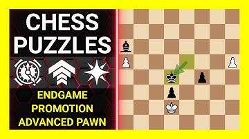 Chess Puzzles to Practice. Themes: Endgame, Promotion, Advanced pawn. Learn Chess