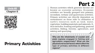 Primary activities class 12 geography part 2