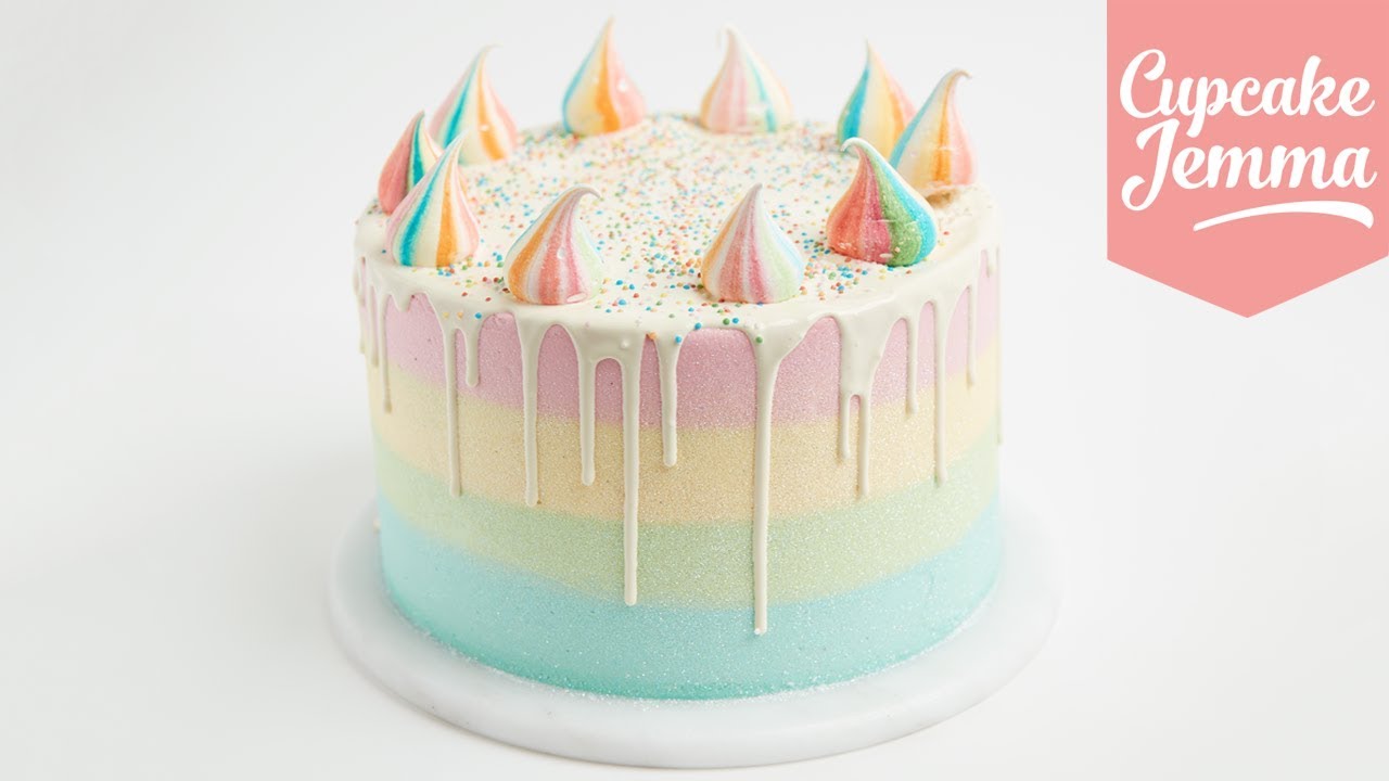 HOW TO MAKE A UNICORN CAKE - NERDY NUMMIES - YouTube