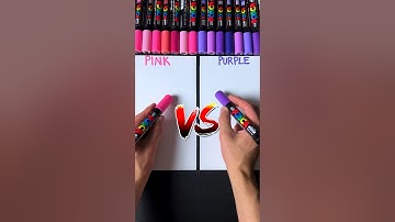 Drawing, But Pink VS Purple… (#shorts)