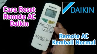 Cara Reset Remote AC Daikin Thailand 1/2pk | Cara Restart remote ac