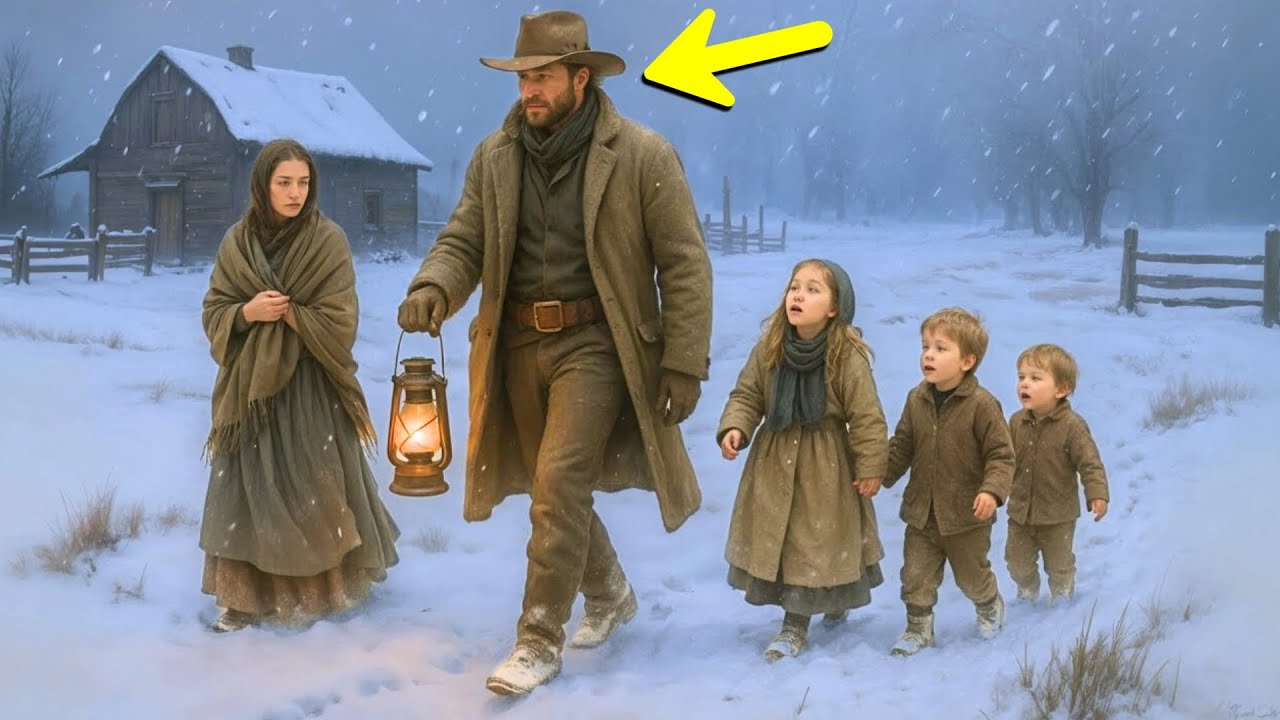 Un vânător singuratic primește o văduvă și trei copii, fără să știe că vor rămâne pentru totdeauna