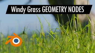 WINDY GRASS with Geometry Nodes BLENDER