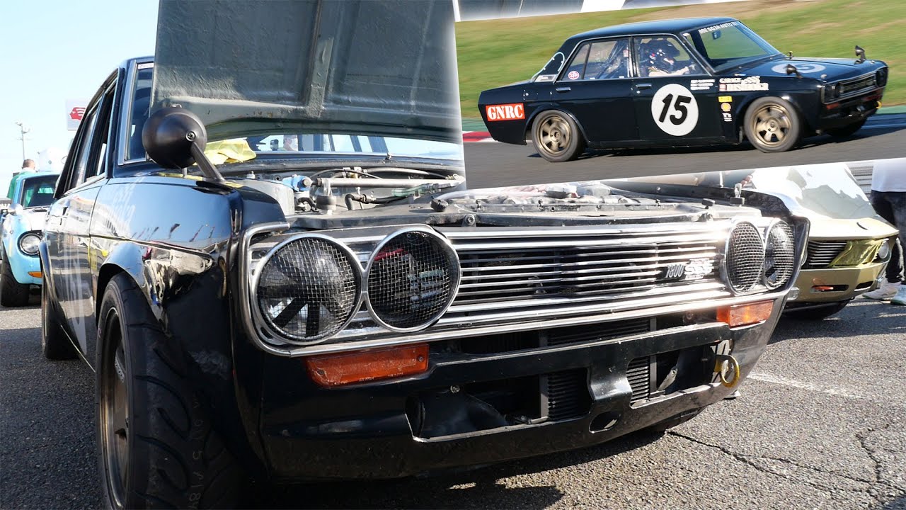NISSAN 510 ブルーバード1800改【Cars and】JCCA筑波エンデュランス