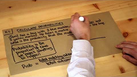 Key Skill - Calculate probabilities.