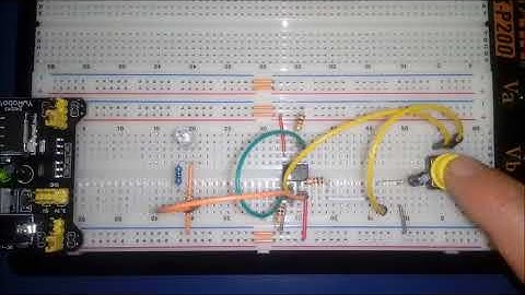 Push button liga / desliga com CI 555  - #eletrônica04