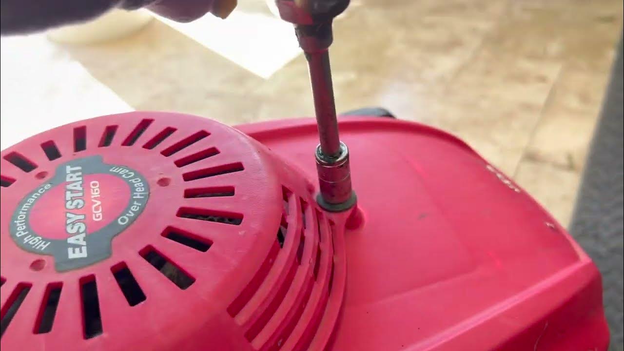 Fix a honda gcv 160 lawnmower pull start or replacement it youtube