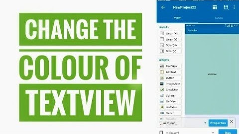 How to Change The colour of Text View in Sketchware   Sketchware Tutorial