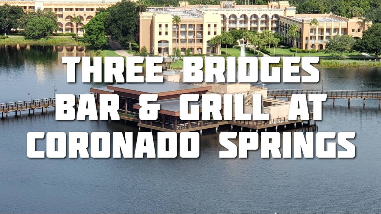 Three Bridges Bar & Grill at Disney's Coronado Springs Resort food and