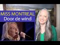 Voice Teacher Reacts to Miss Montreal  - Door de wind | Beste Zangers 2020