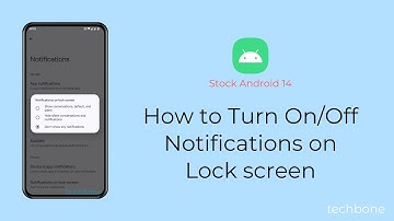 How to Turn On/Off Notifications on Lock screen [Android 14]