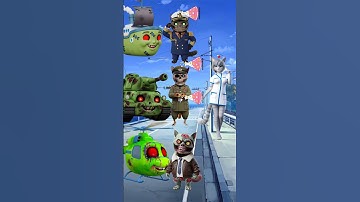 Thumbnail of zombie Cats, zombie tank, zombie ship, zombie helicopters #song #cover #funnyshorts #cartoon
