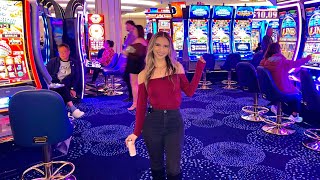 MY FIRST BIG SLOT WIN AT THE NEW FONTAINEBLAEU CASINO!!!