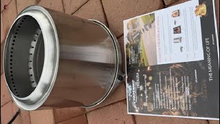 EchoSmile 18 Smokeless Firepit for Outdoor, AMAZING! Perfect size & flame, NO SMOKE!