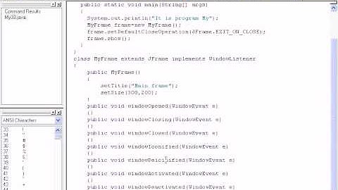 #Java Урок 101 Перехват событий, происходящих с окнами. Использование интерфейсов