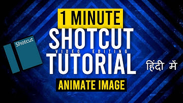 How to Animate Image in Shotcut Free Video Editor | 1 Minute Video Editing Tutorial