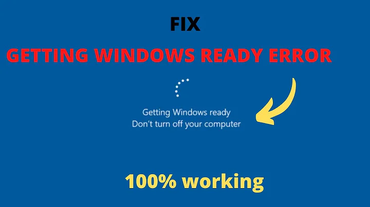 Getting windows ready don't turn off your computer [FIXED] 100% working