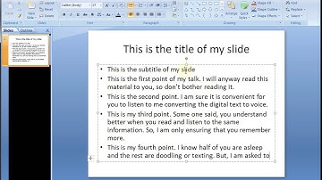SSC CPT - Powerpoint Presentation (Title and Contents Layout)